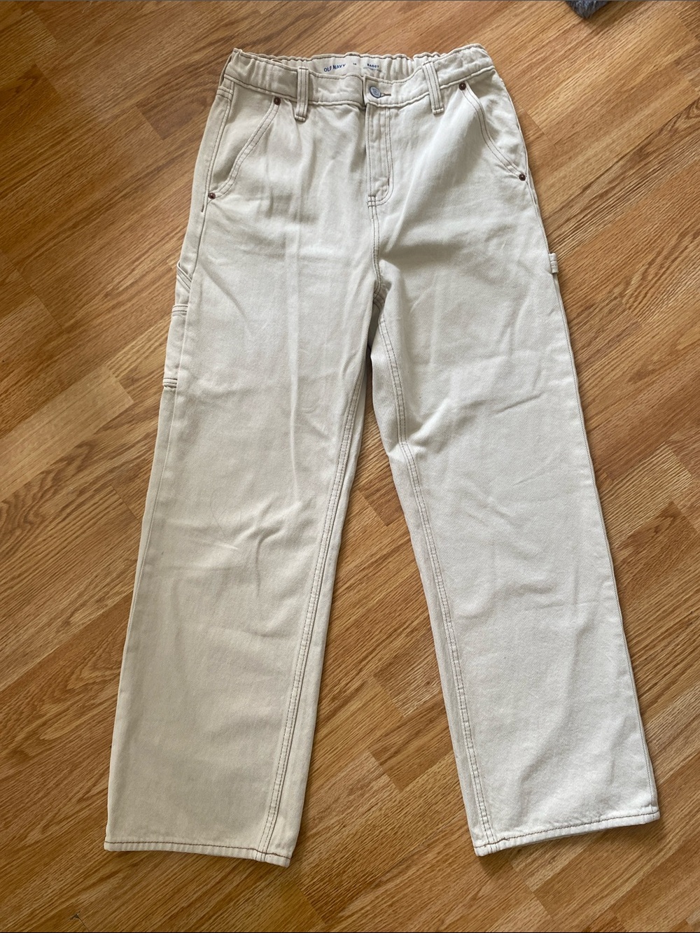 Old Navy Light Khaki Color Baggy Jeans